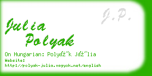 julia polyak business card